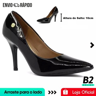 Scarpin Vizzano Bico Fino Verniz Feminino 100% Original Com Nota Fiscal e Garantia em Oferta na Shopee