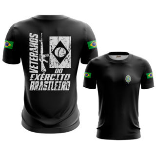 Camisa Camiseta Veteranos exército Brasileiro Brasil dryfit camisa casual esportiva treino em Oferta na Shopee
