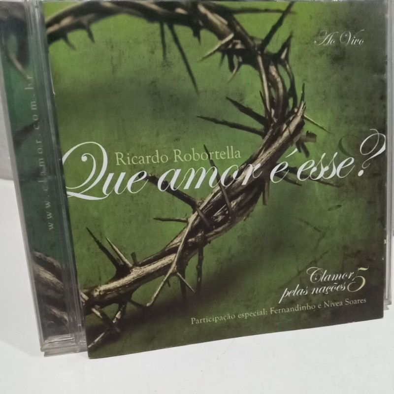 CD RICARDO ROBORTELLA -QUE AMOR É ESSE? AO VIVO TIRAGEM AB-10000