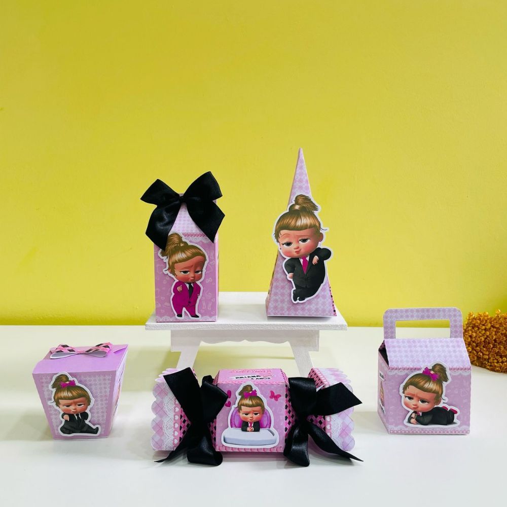 Kit Festa 20 Lembrancinhas Personalizadas A Poderosa Chefinha - Papelaria Personalizada