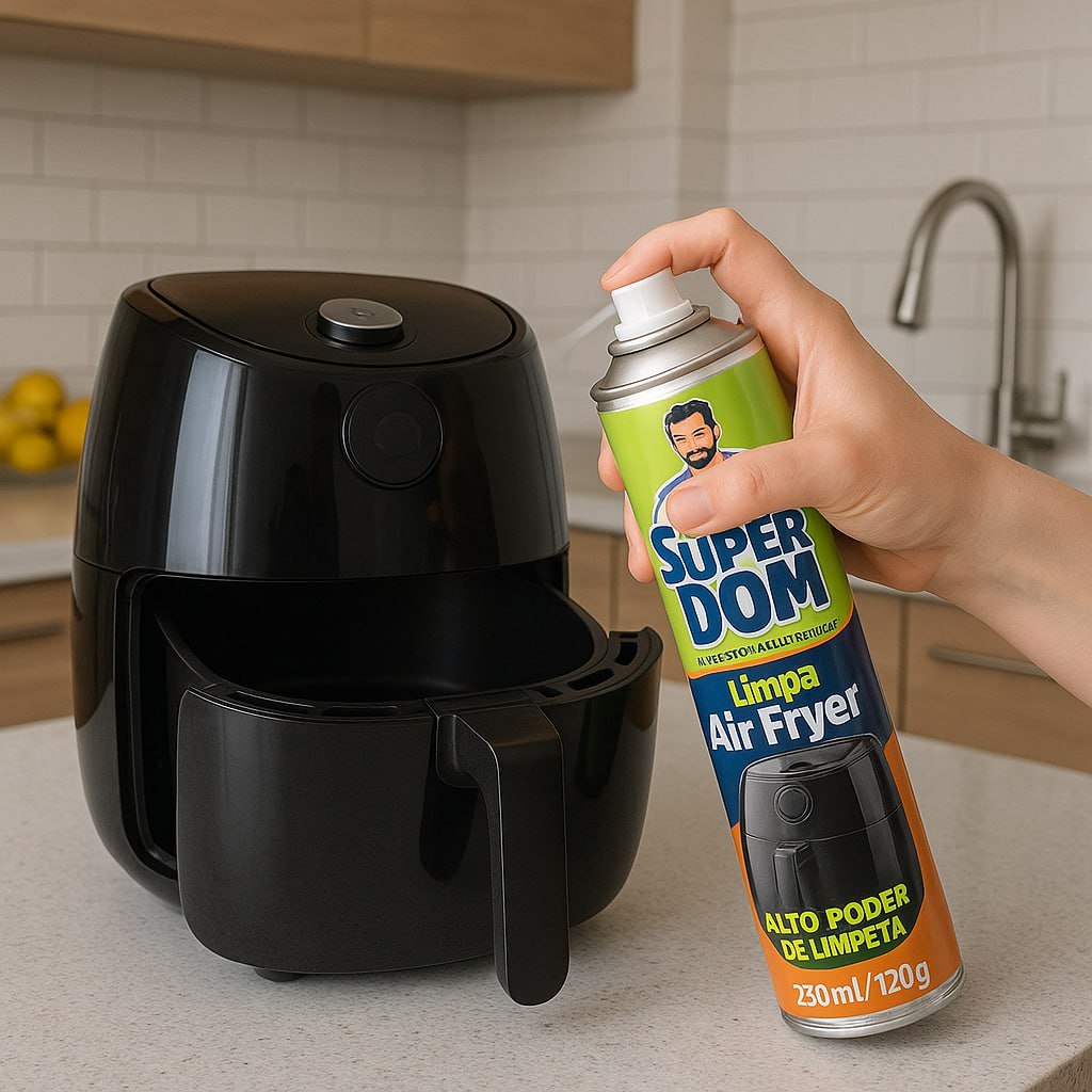 Kit Spray Limpa Air Fryer Alto Poder De Limpeza, Dissolve A Gordura Limpeza Sem Esforço 25...