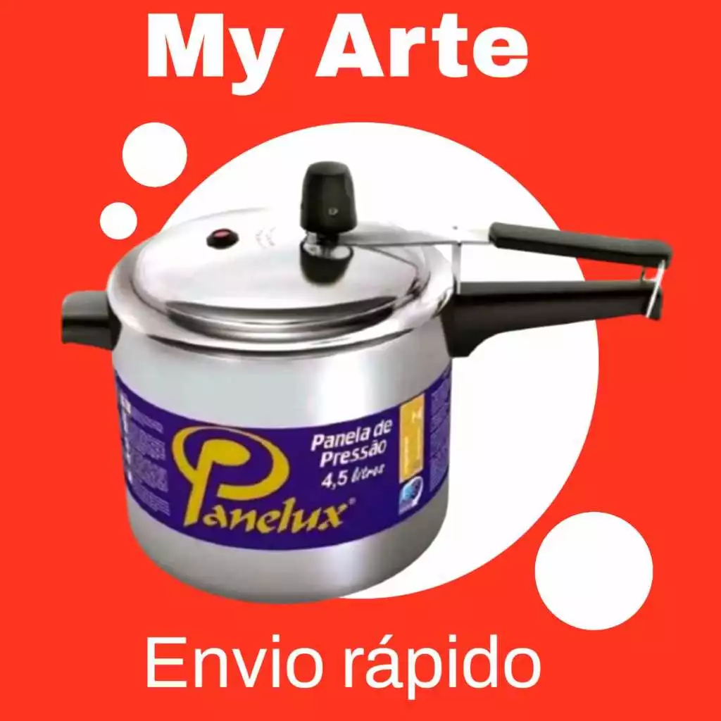 Panela de Pressão Alumínio Polido 4,5L Fechamento Interno Classic - Panelux — imagem 1