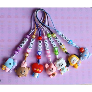 Phone Strap BT21 Coração/ Estrela com pingente em Oferta na Shopee