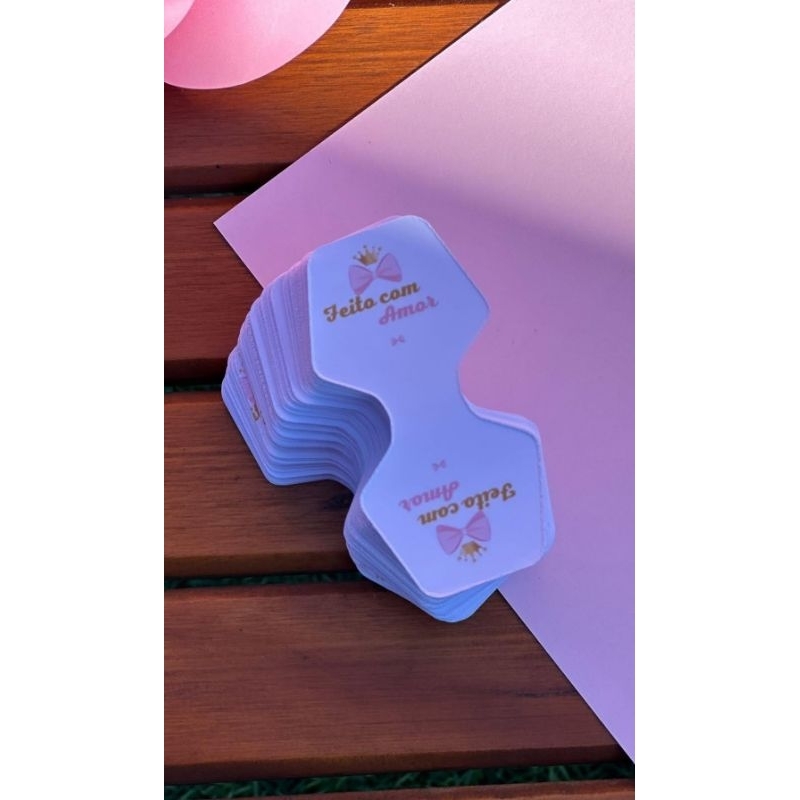 100unid tags para xuxinha a pronta entrega