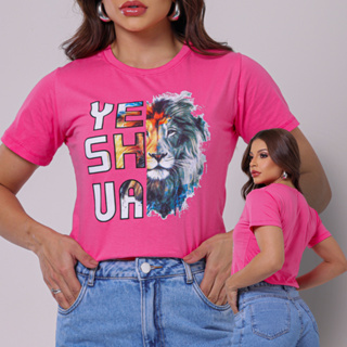 Blusa Feminina Estilosa Algodão T-Shirt Camiseta Estampada Premium Yeshua Manga Curta Verão em Oferta na Shopee