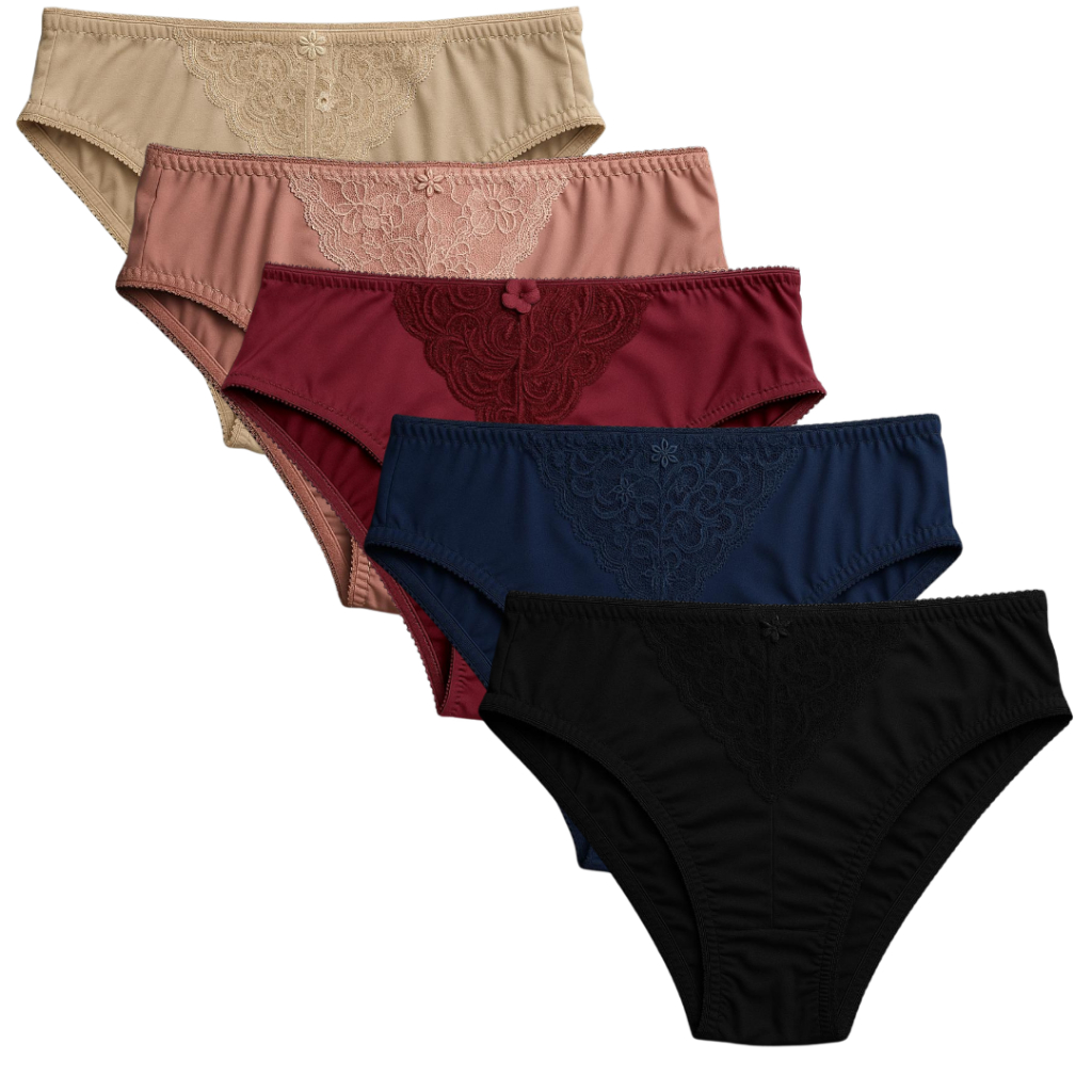Kit 10 Calcinhas Plus Size Renda V Conforto Nao Marca Vestido Calçola Feminina Senhora Delicada Dia a Dia Cintura Alta em Oferta na Shopee