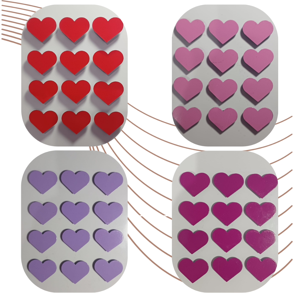 36 Imãs de coração Presente Geladeira Super fixação - IM38 em Oferta na Shopee