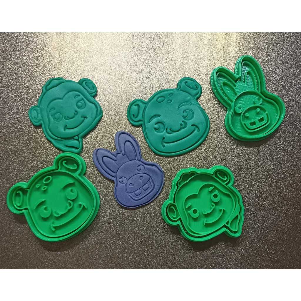 Shrek Cortador de Biscoito / Cookies / Massinha / Biscuit Carimbo filme Shrek Personagens Fiona ❤️  Burro do Shrek