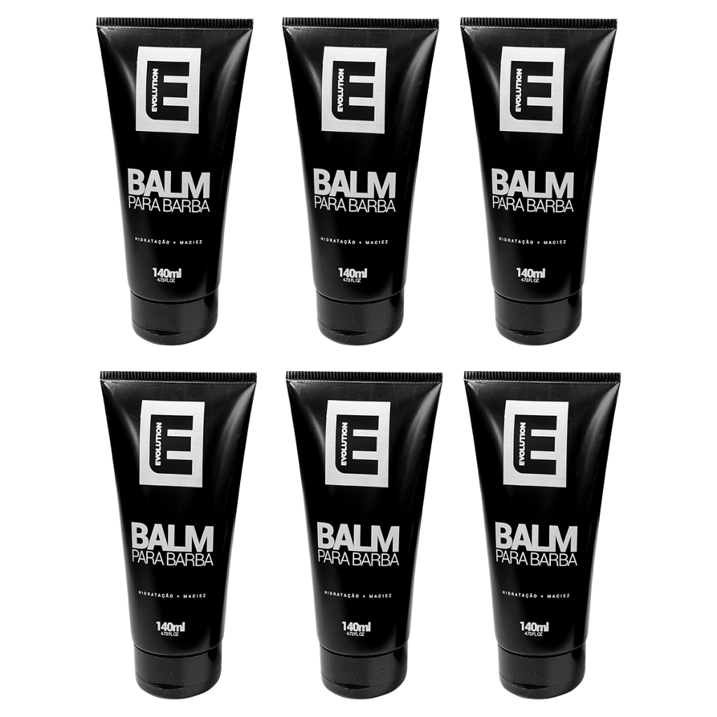 6 Uni Balm para Barba Evolution Barber 140ml