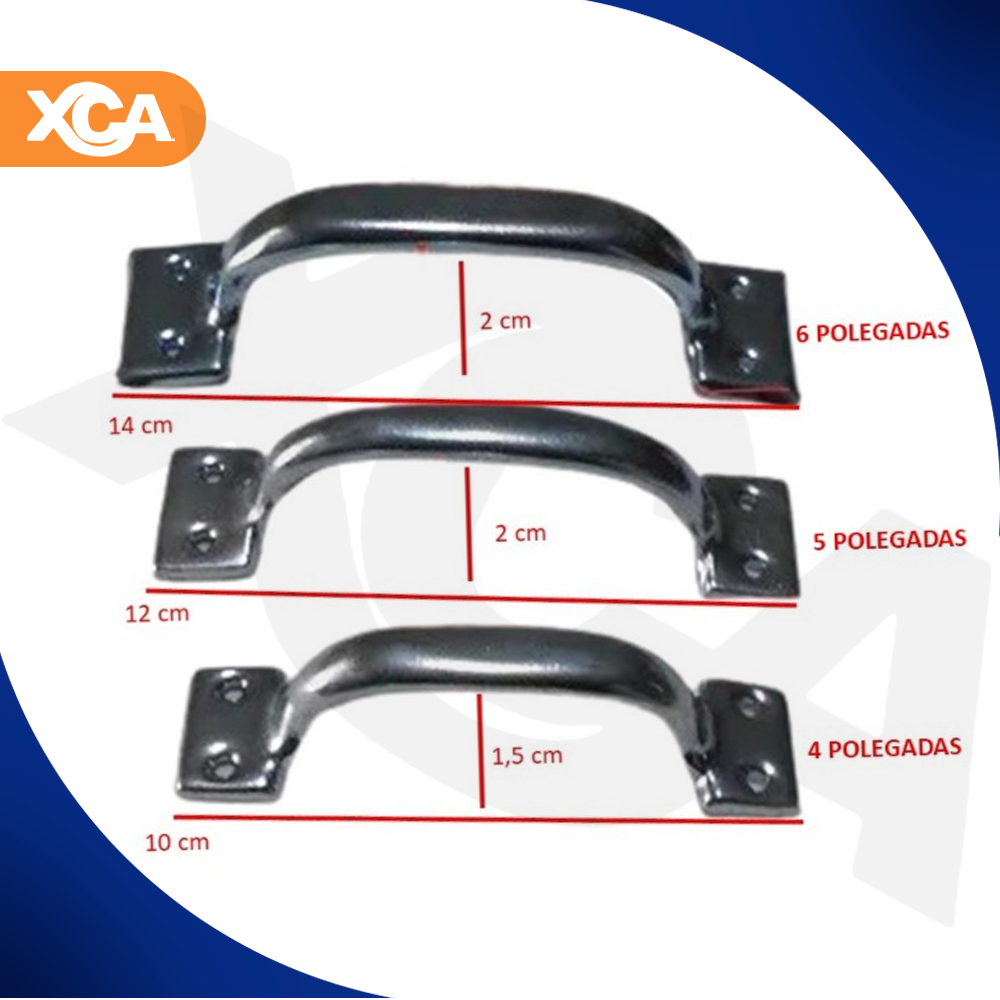 Puxadores De Aço Reforçado Startools 1 e 2 Unid. Porta Gaveta Móveis Armário