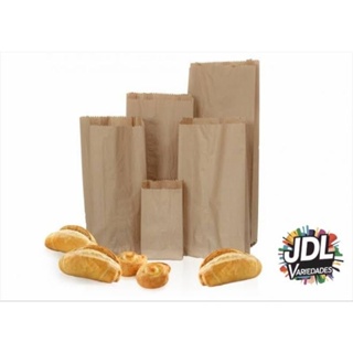 sacos de papel, branco,pardo, c/500,100/200 unidades em Oferta na Shopee