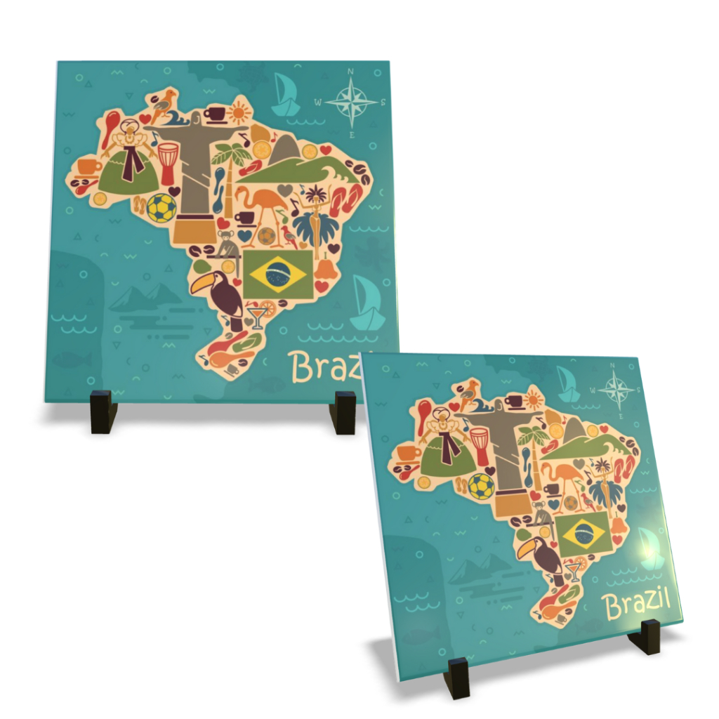 Azulejo Decorativo - Brasil Brasileiro em Oferta na Shopee