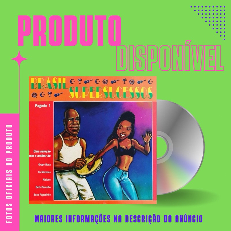 CD BRASIL SUPERSUCESSOS - PAGODE 1 - Beth Carvalho, Zeca Pagodinho, Alcione, Grupo Raça