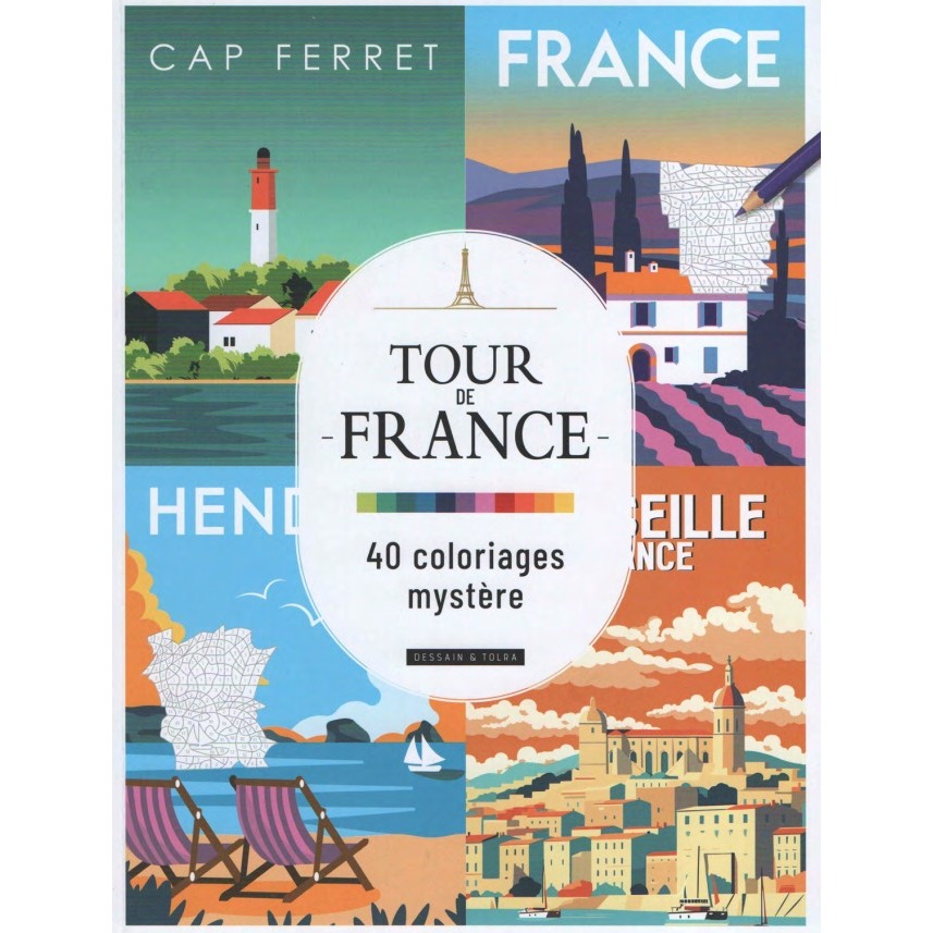 Livro de colorir Tour de France 90 ou 75 Gramas Folhas Soltas ou Encadernado