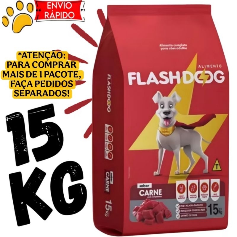 Ração para Cães Adultos FlashDog 15kg