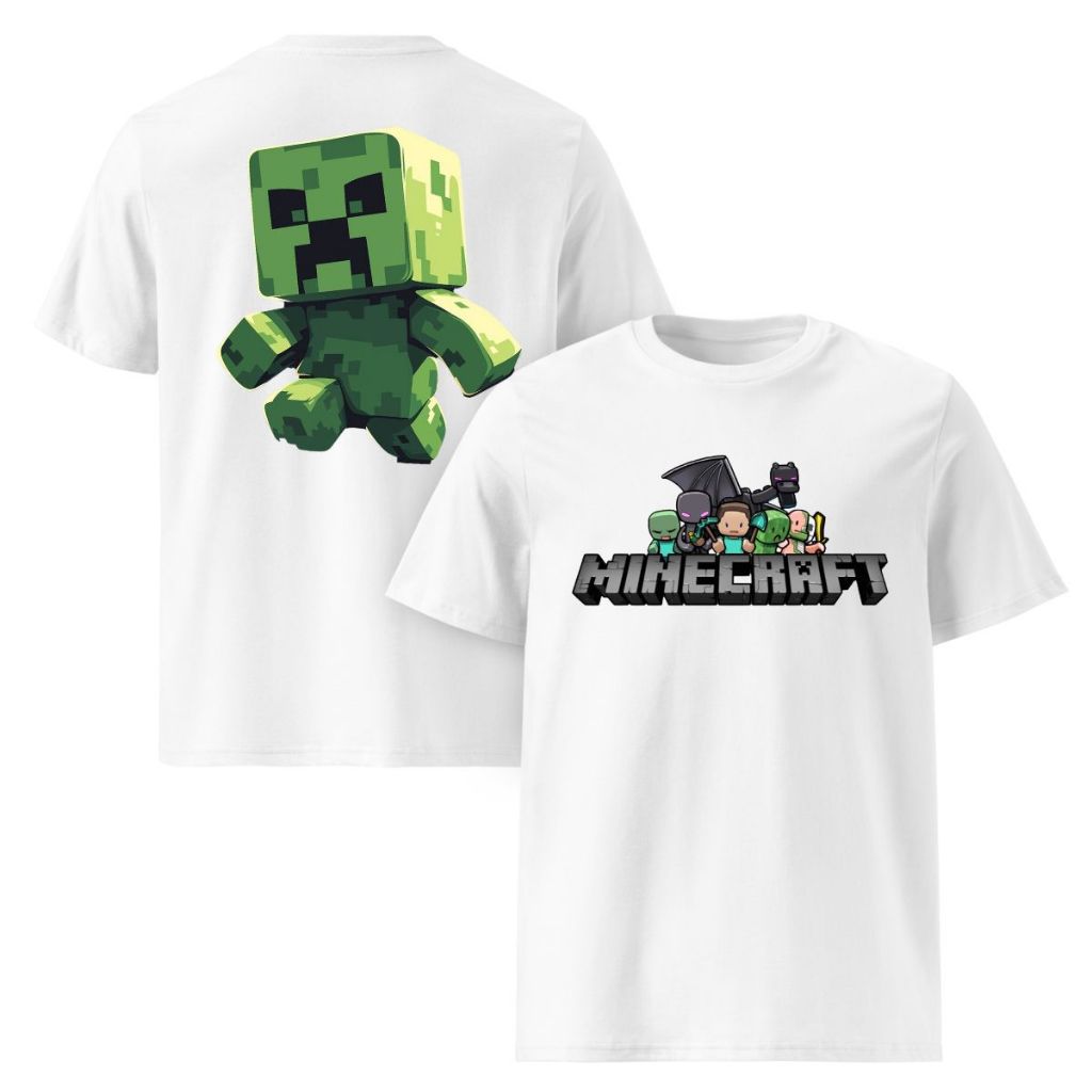 Camisa Camiseta Premium Jogo Minecraft Game Gamer Filme Novo 2025 Blusa 100% Algodão Infantil Unissex Menino Menina