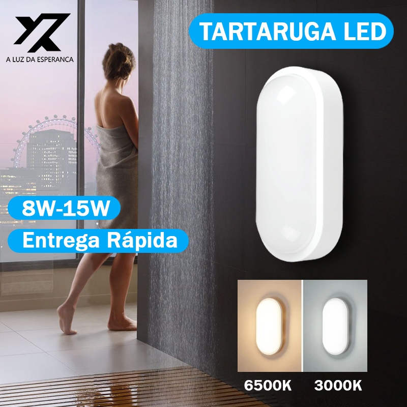 Luminária Arandela KIT 2-8 Tartaruga Led Bivolt Ambientes Interno e Externo Luz Quente/Branca 8W/15W em Oferta na Shopee