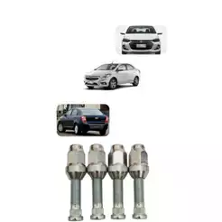 4 Prisioneiro Roda E Porca Para Chevrolet Prisma Onix Cobalt