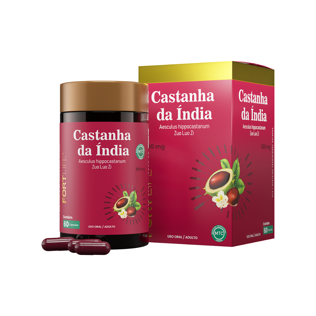 Castanha da Índia 500mg 60 Cápsulas FORTLIFE