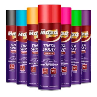 Tinta Spray Maza Automotivo Cores Linha Premium Secagem Rápida 400ml