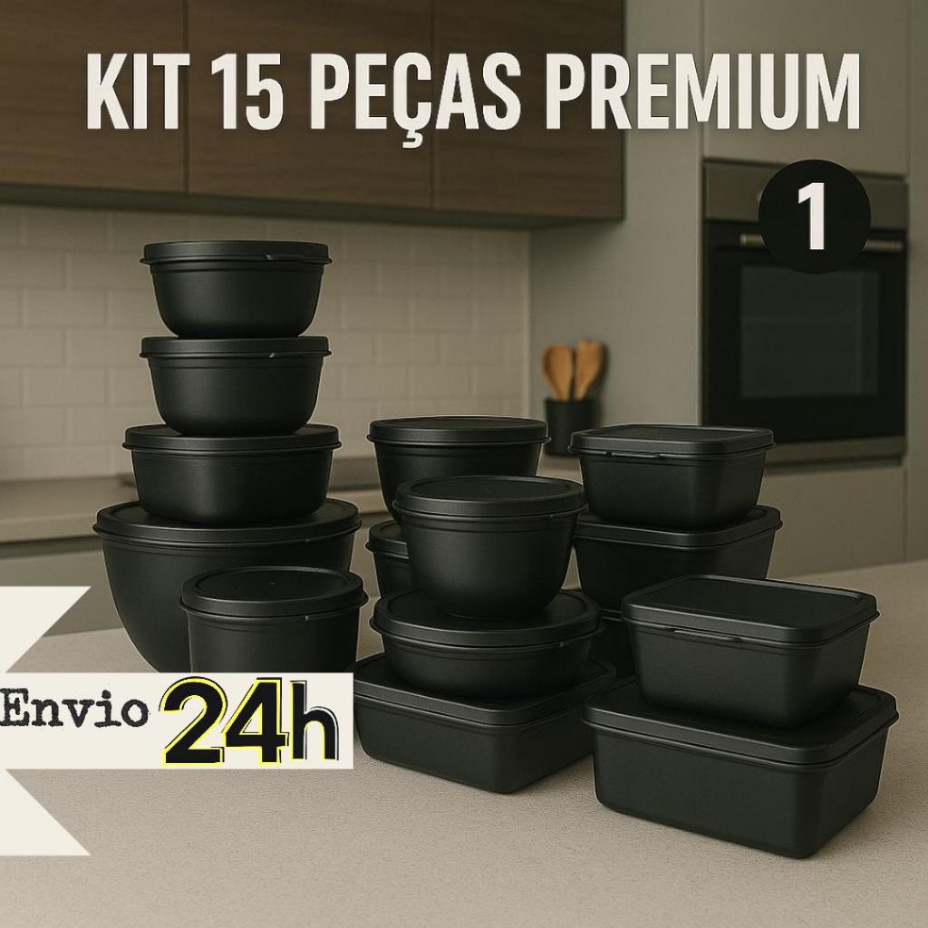 Imagem KIT 15 POTES PARA COZINHA VARIAVEIS