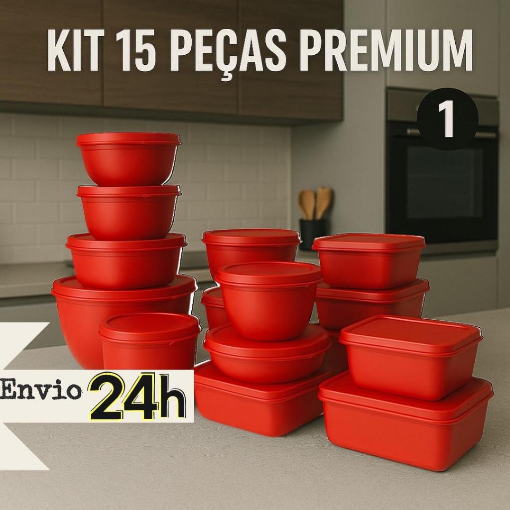KIT 15 POTES PARA COZINHA VARIAVEIS