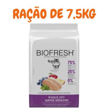 Ração Super Premium Biofresh Gatos Adultos 7,5kg