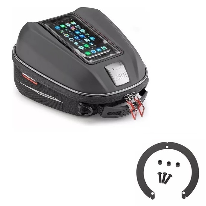 Bolsa Tanque 6l St611 + Flange Givi - Yamaha Mt09 2017 a 2023 / Mt03 2016 A 2019 / Super Tenere 1200