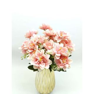 Peônia artificial com 5 hastes em Oferta na Shopee