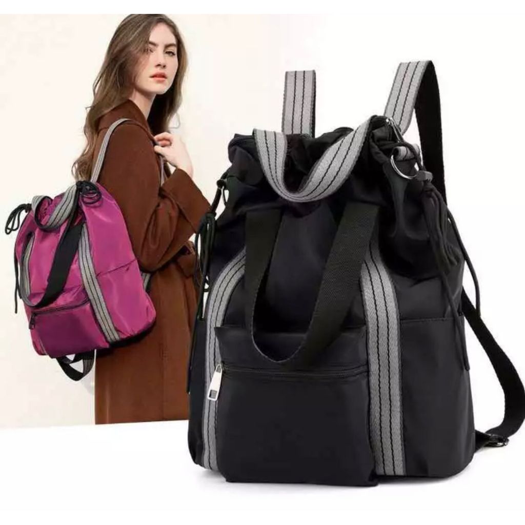 Mochila Bolsa Transversal Multifuncional Impermeável com Cordão Grande Viagem Academia Trabalho-cyc_1053 modern em Oferta na Shopee