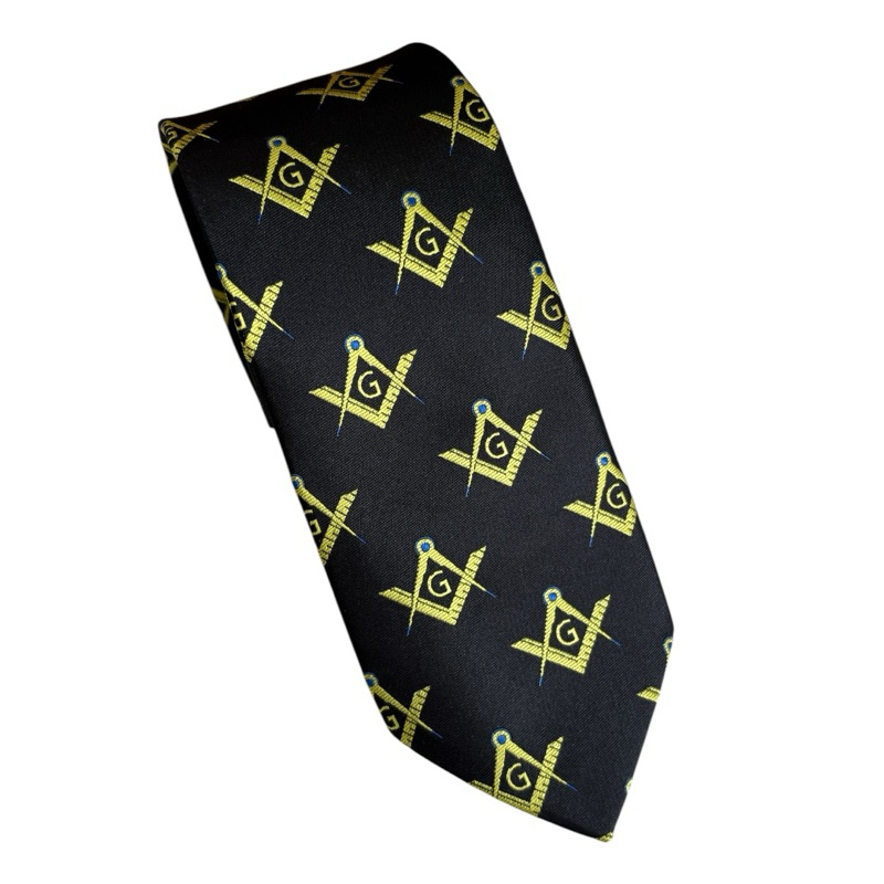 Gravata Maçom Maçonaria Maçônica Esquadro Compasso Jacquard