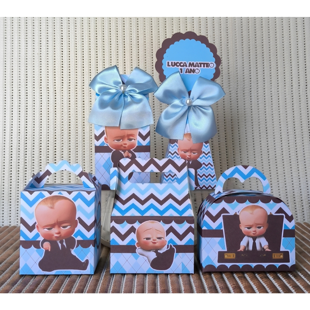 Kit Festa Poderoso Chefinho Personalizados Lembrancinhas Caixinhas para festa PEGUE E MONTE