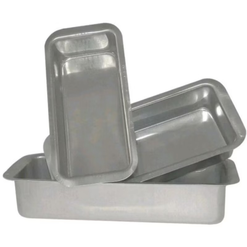 Jogo de Forma de Pão Bolo 3 peças P,M,G Aluminio