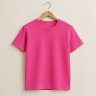 Camiseta Básica Pink e Outras Cores Vivas 100% Algodão 30.1 Masculina Feminina Unissex em Oferta na Shopee