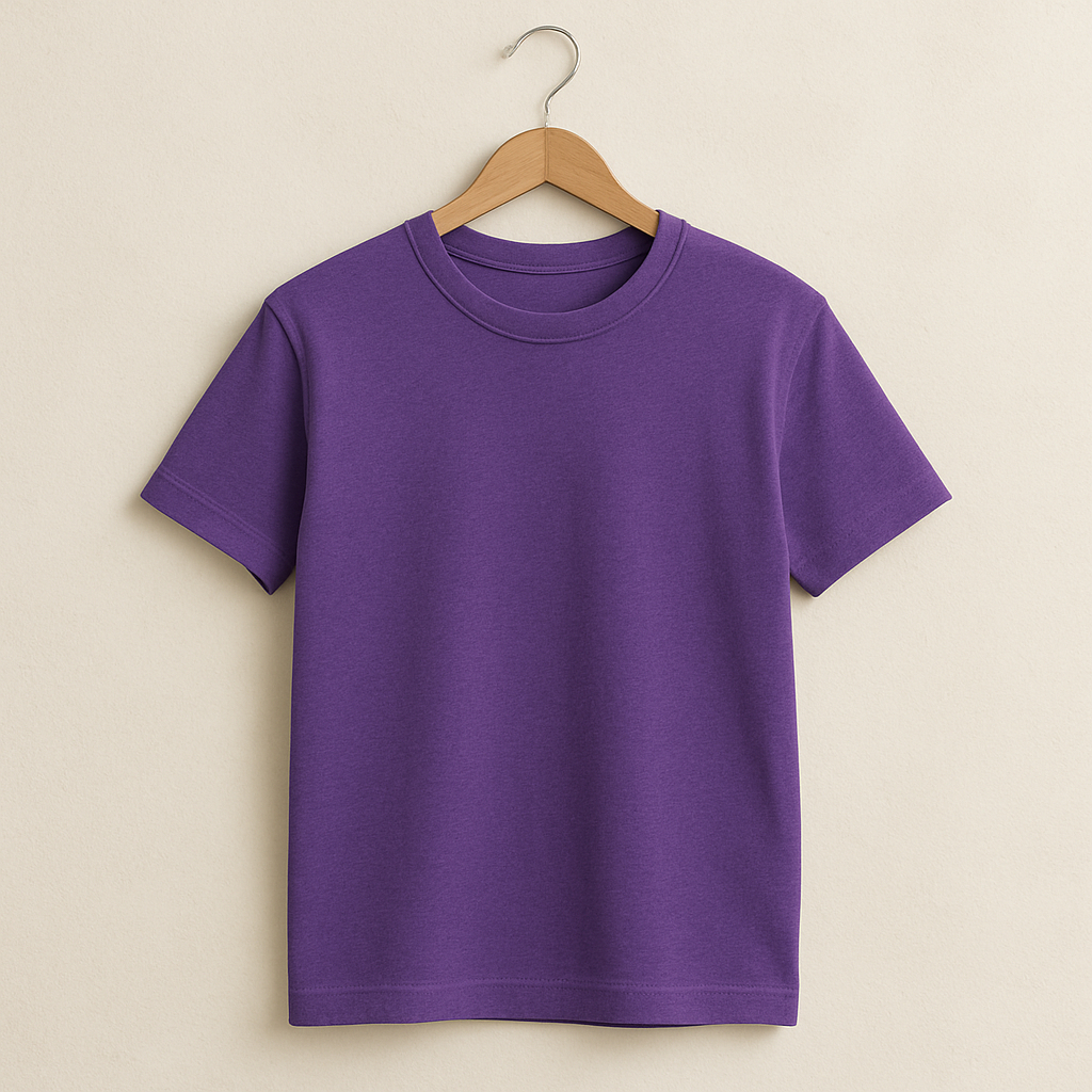 Camiseta Básica Roxa e Outras Cores Vivas 100% Algodão 30.1 Masculina e Feminina Unissex em Oferta na Shopee