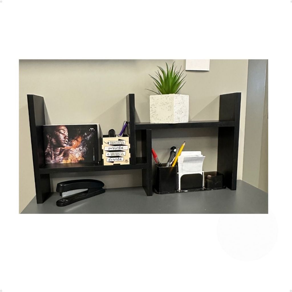 Nicho Organizador Ajustável De Mesa Decoração Livros Quarto Escritório