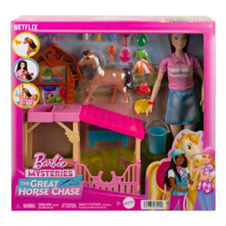 Boneca Barbie Conjunto De Cuidados Com Cavalos - Mattel Hxj40 em Oferta na Shopee