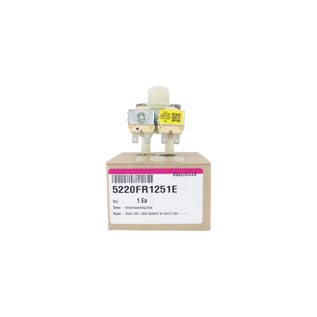 Válvula dupla 2 Vias de entrada de água 220v Lava e Seca LG 5220fr1251e WD-1403FDA WD-1409FDA WD-1485TDA WM11WPS6A