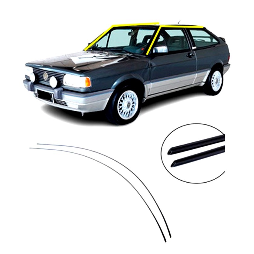 Par De Friso Calha Teto Gol Bx Gt Gts Gti Cl 1980 1981 1982 1983 1984 1985 1986 1987 1988 1989 1990 1991 1992 1993 1994
