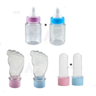 Kit 30 Lembrancinha - 10 Mini Tubete 10 Mamadeira 10 Tubete Pezinho Pé Chá de Bebe Festa em Oferta na Shopee