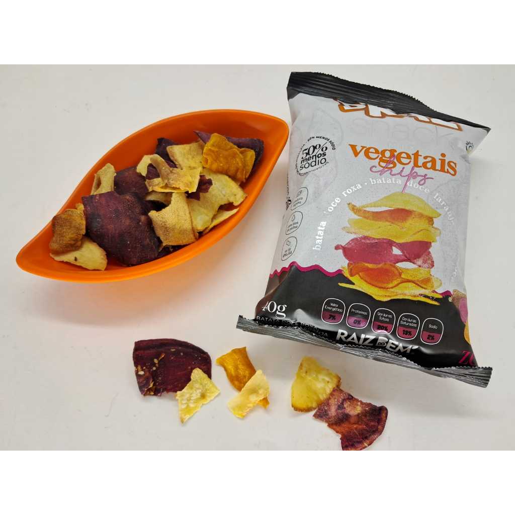 Chips Mix de Vegetais com Batata Doce