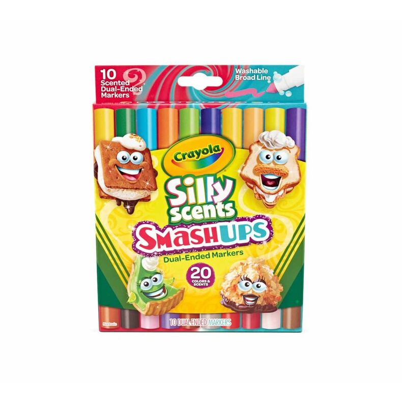 Canetinha Lavável Perfumada Crayola Smash Up Ponta Dupla