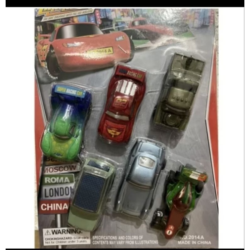 carrinho KIT com 6/8 Carrinhos Brinquedos racing