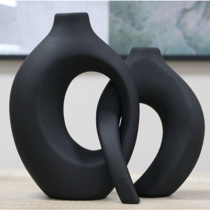 Kit Dupla Vaso Monaco Decoração Casa Sala Escritório