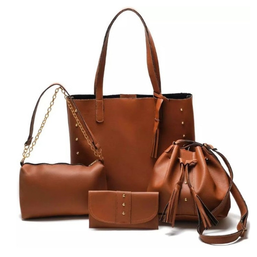 Kit 4 Bolsa Feminina Sacola Bag Femininas Tiracolo Bolsas Femininas Meninas Kit Com 4 Unidades Transversal Carteira