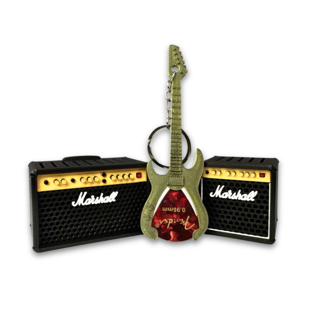 Kit Porta Palhetas Marshall + Chaveiro Porta Palheta + Palheta 0.96mm em Oferta na Shopee