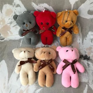 KIT 6 Chaveiro e Brinquedo 12CM com Pingente Ursinho Urso de Pelúcia de Love em Oferta na Shopee