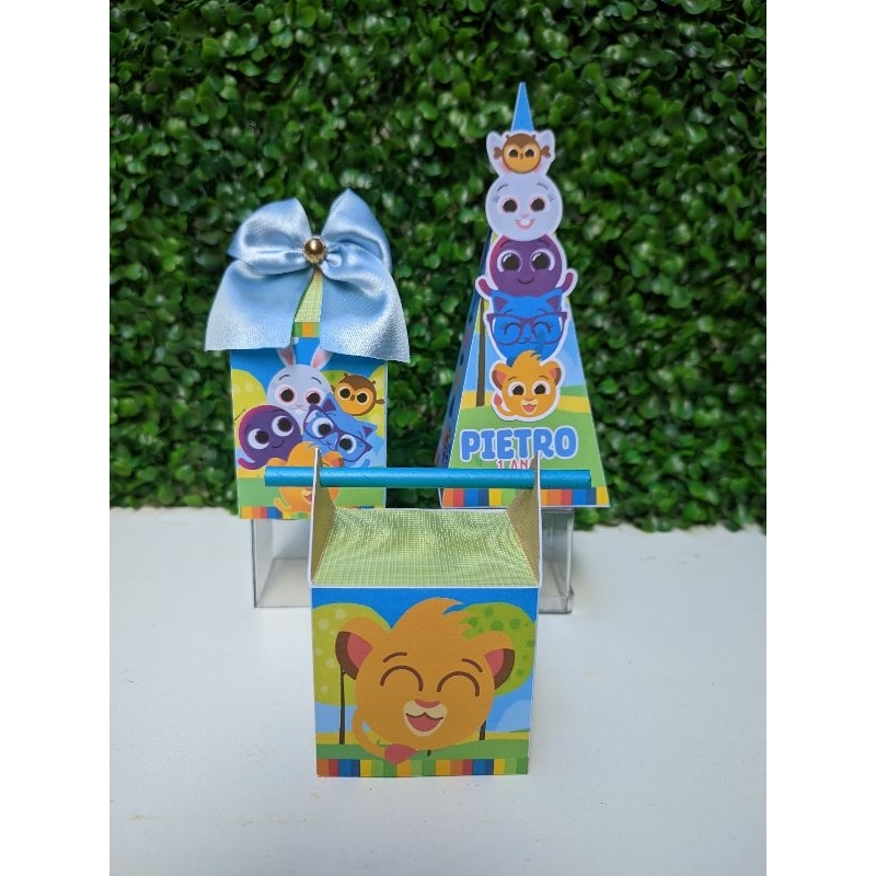 PEGUE E MONTE- KIT FESTA BOLOFOFOS MENINO -Lembrancinhas personalizadas - caixinhas personalizadas - papelaria