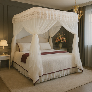 Mosquiteiro De Armação Casal Palácio C/ Armação completo em Oferta na Shopee