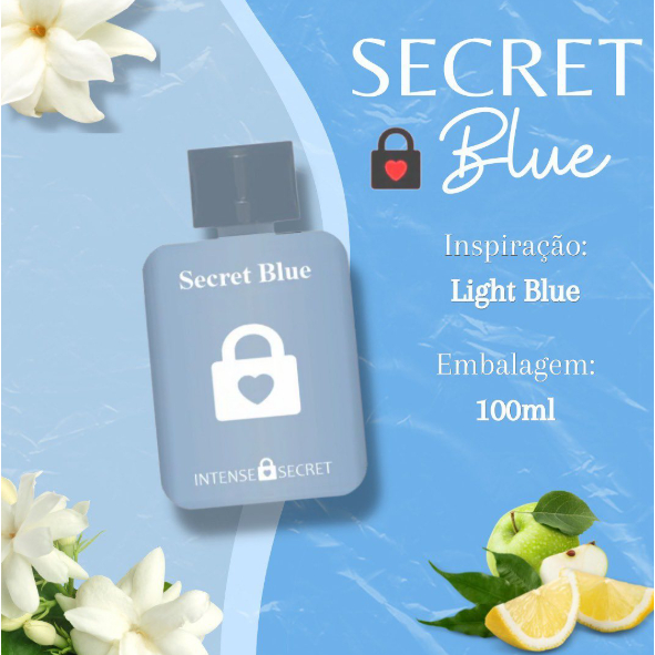 Secret Blue Eau de Parfum 100ml Feminino Intense Secret